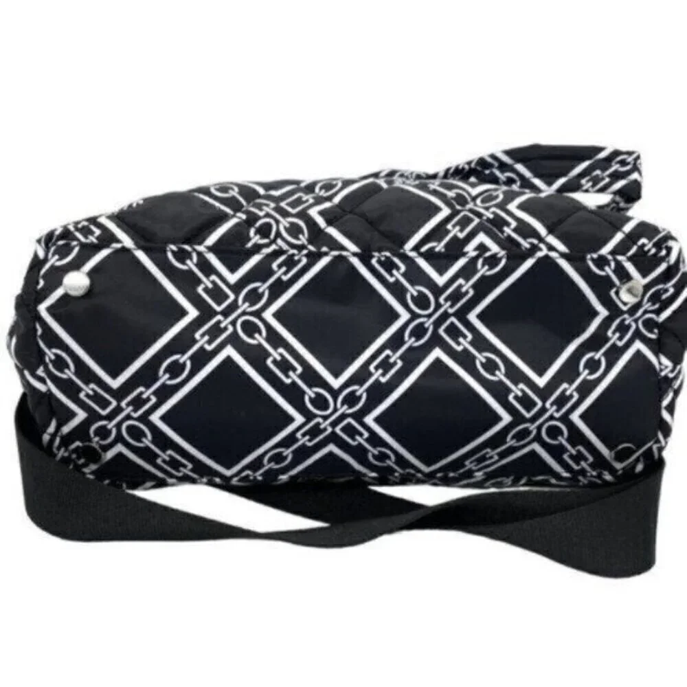 INC International Concepts Corah Satchel Quilted Nylon Crossbody Tote